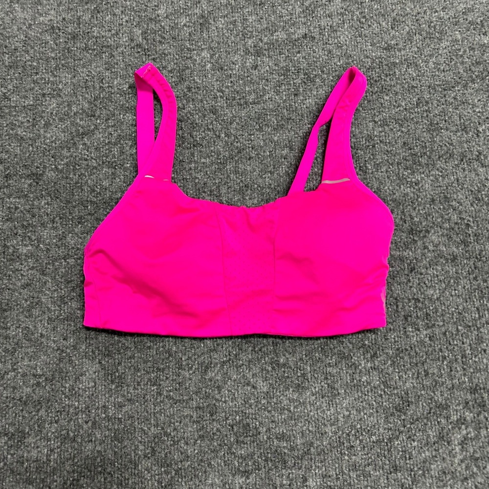 Spyder Sports Bra Womens Size Small Hot Pink Activewear Adjustable Reflective